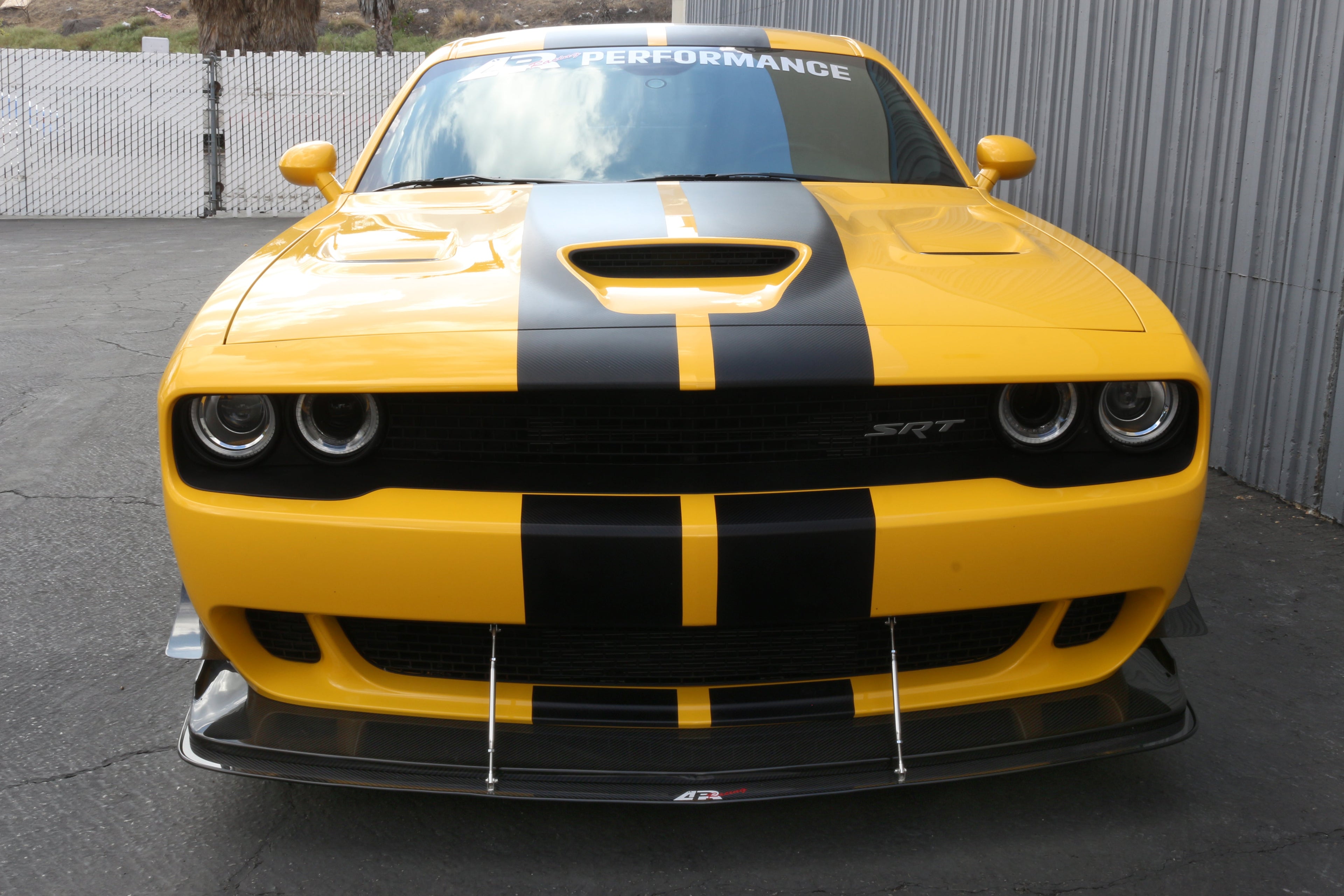 Dodge Challenger Hellcat Carbon Fiber Front Wind Splitter 2015 - 2023 (APR Lip)