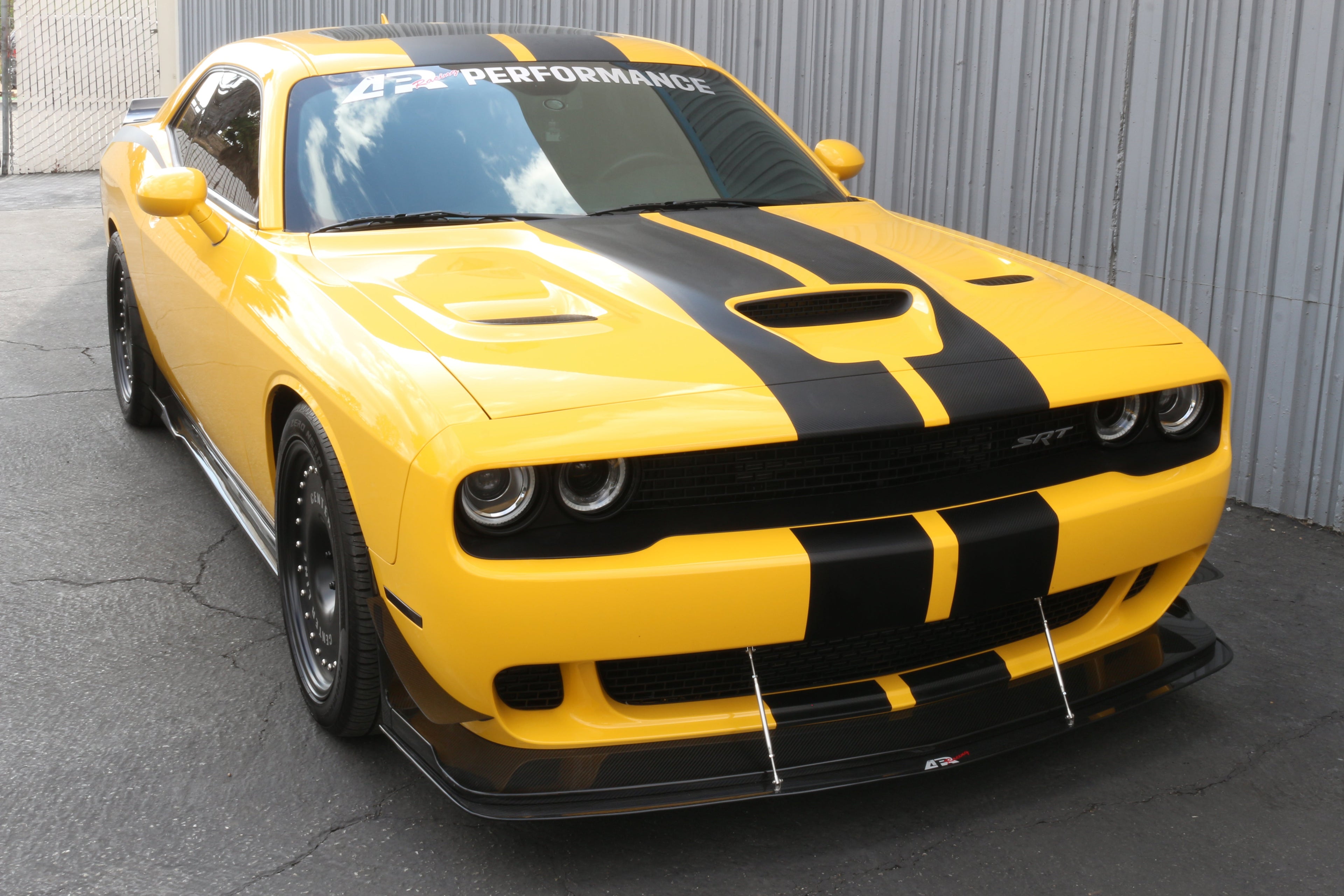 Dodge Challenger Hellcat Carbon Fiber Front Wind Splitter 2015 - 2023 (APR Lip)