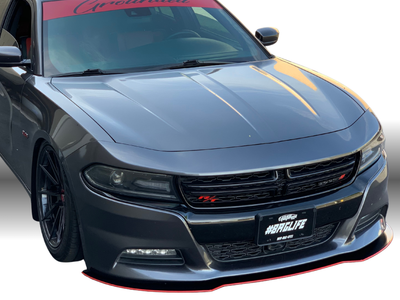 2015 - 2023 Dodge Charger SE SXT RT: Sharp Rodless Design Splitter