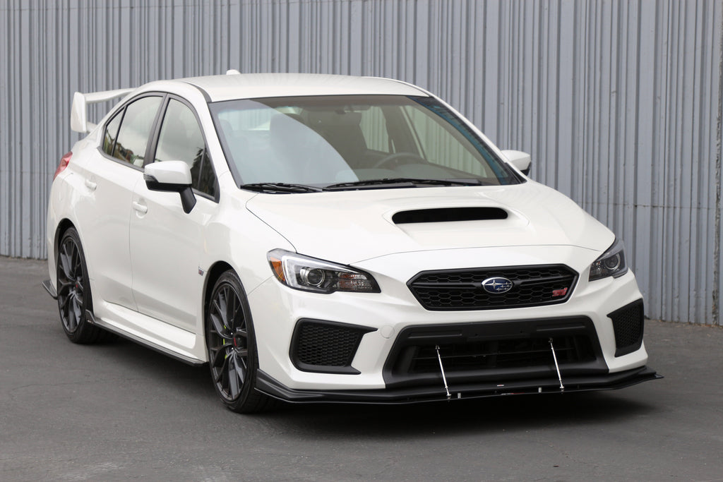 Subaru WRX/ STI Carbon Fiber Wind Splitter w/ Rods 2018-2021 (OEM Lip)