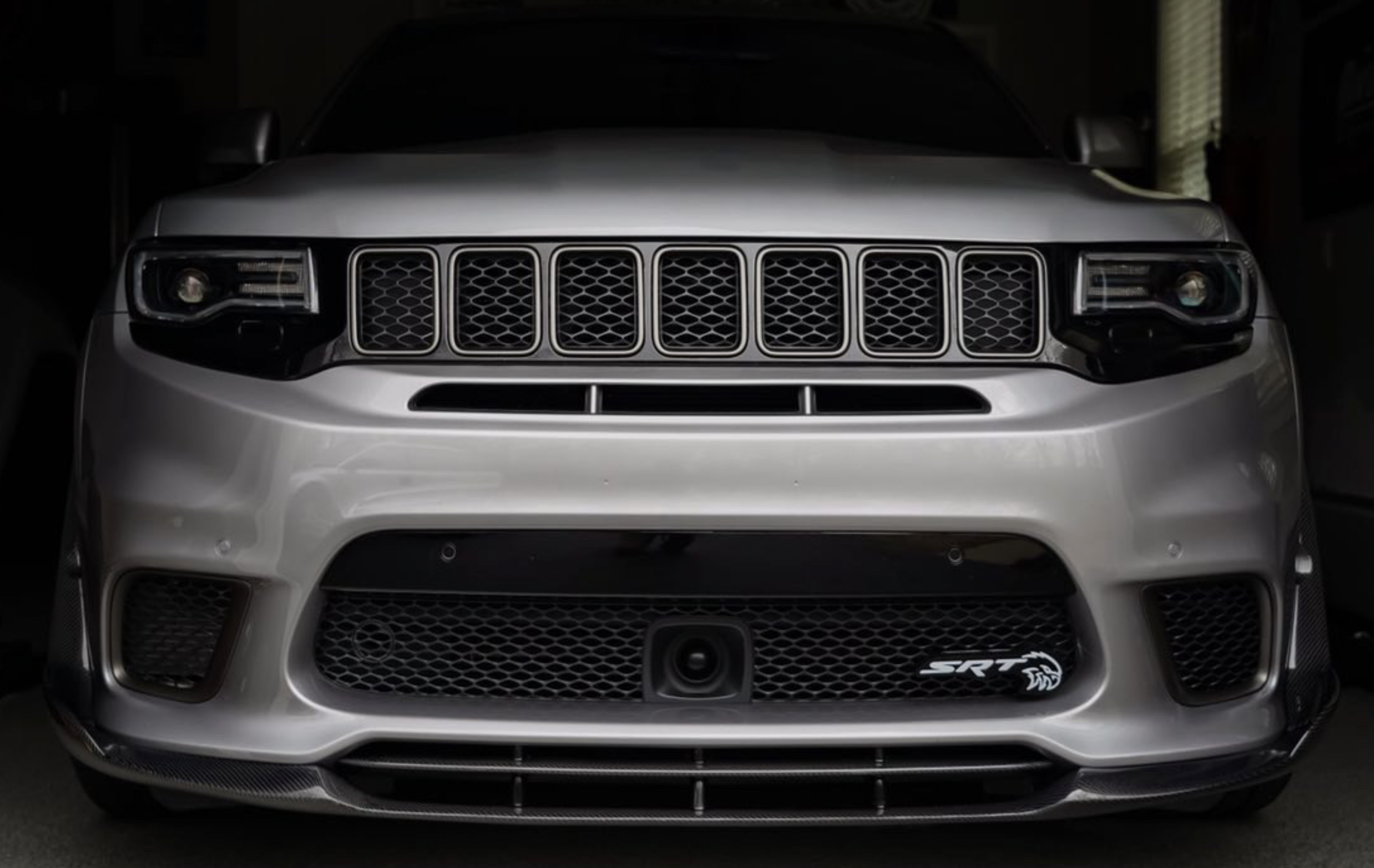 2017-2021 Jeep Grand Cherokee Carbon Fiber Lower Bumper Insert Replacement