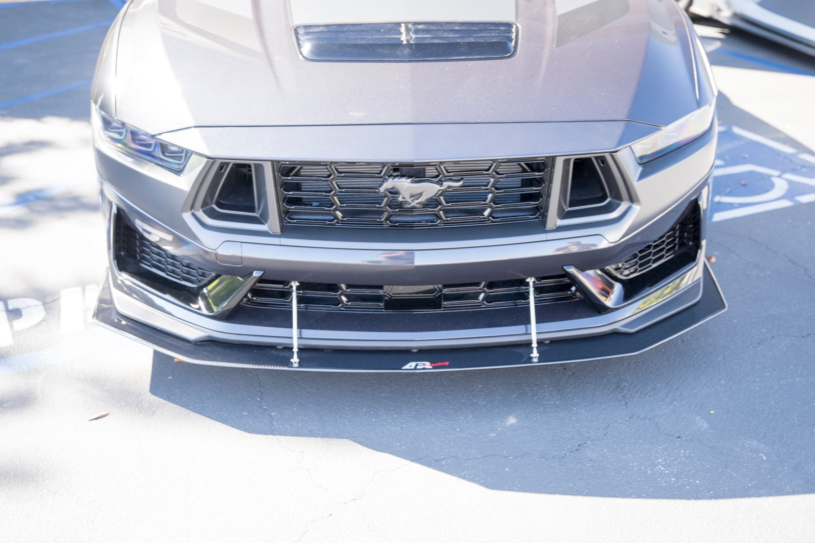 Ford Mustang Carbon Fiber Dark Horse Base Front Wind Splitter 2024 - 2024