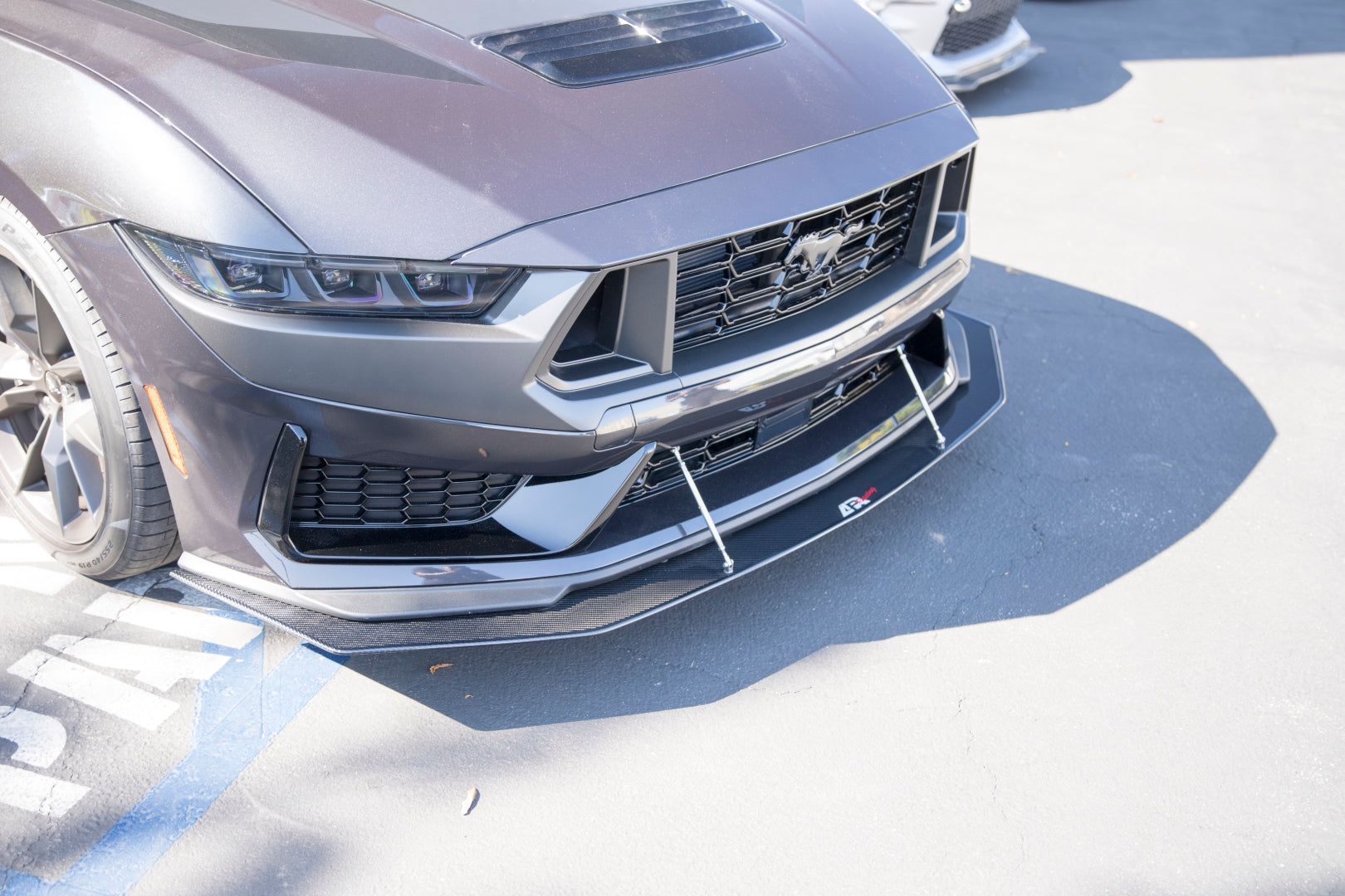 Ford Mustang Carbon Fiber Dark Horse Base Front Wind Splitter 2024 - 2024