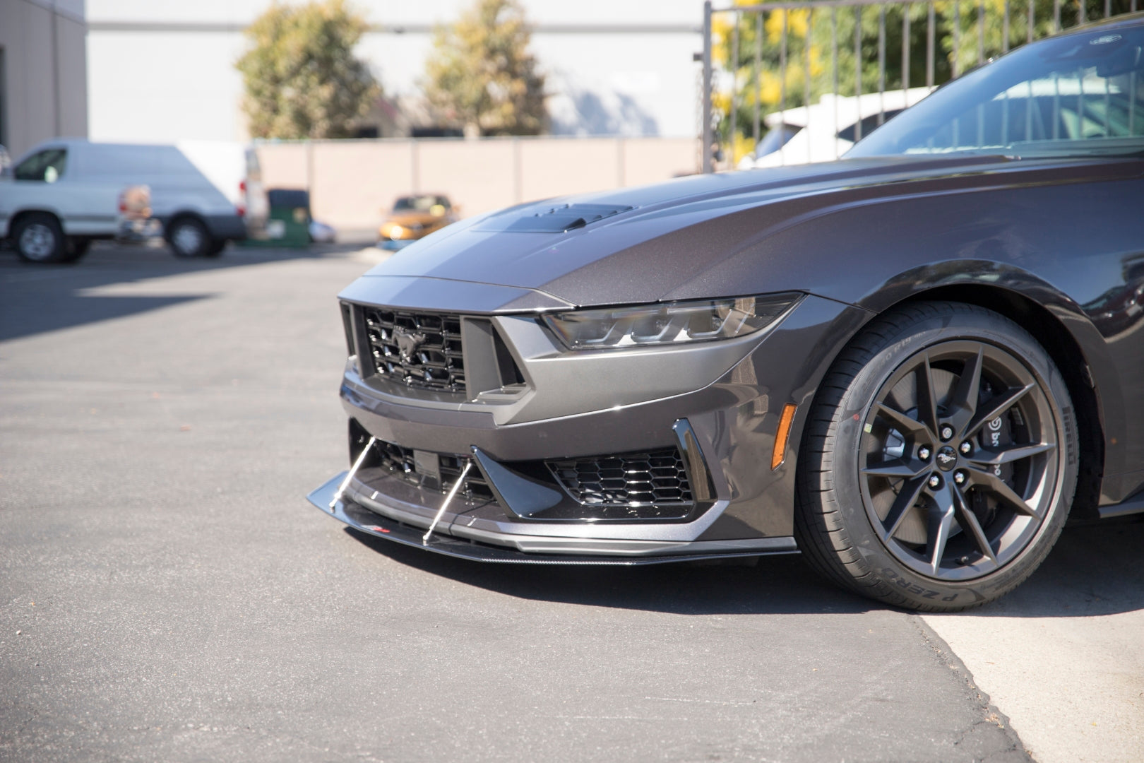 Ford Mustang Carbon Fiber Dark Horse Base Front Wind Splitter 2024 - 2024