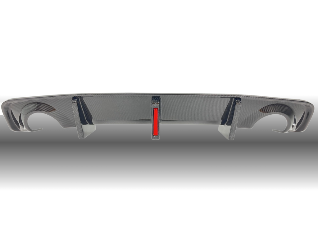 2020 - 2023 Dodge Charger Widebody Carbon Fiber Rear Diffuser LED
