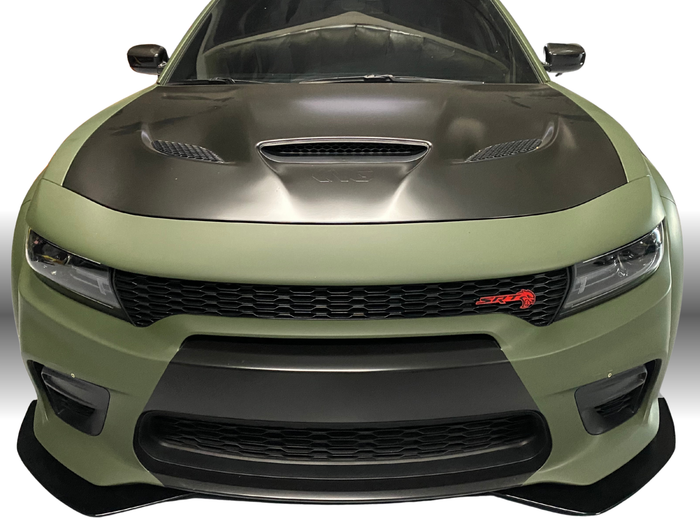 2020 - 2023 Dodge Charger Widebody: V2 2 Piece Front Splitter