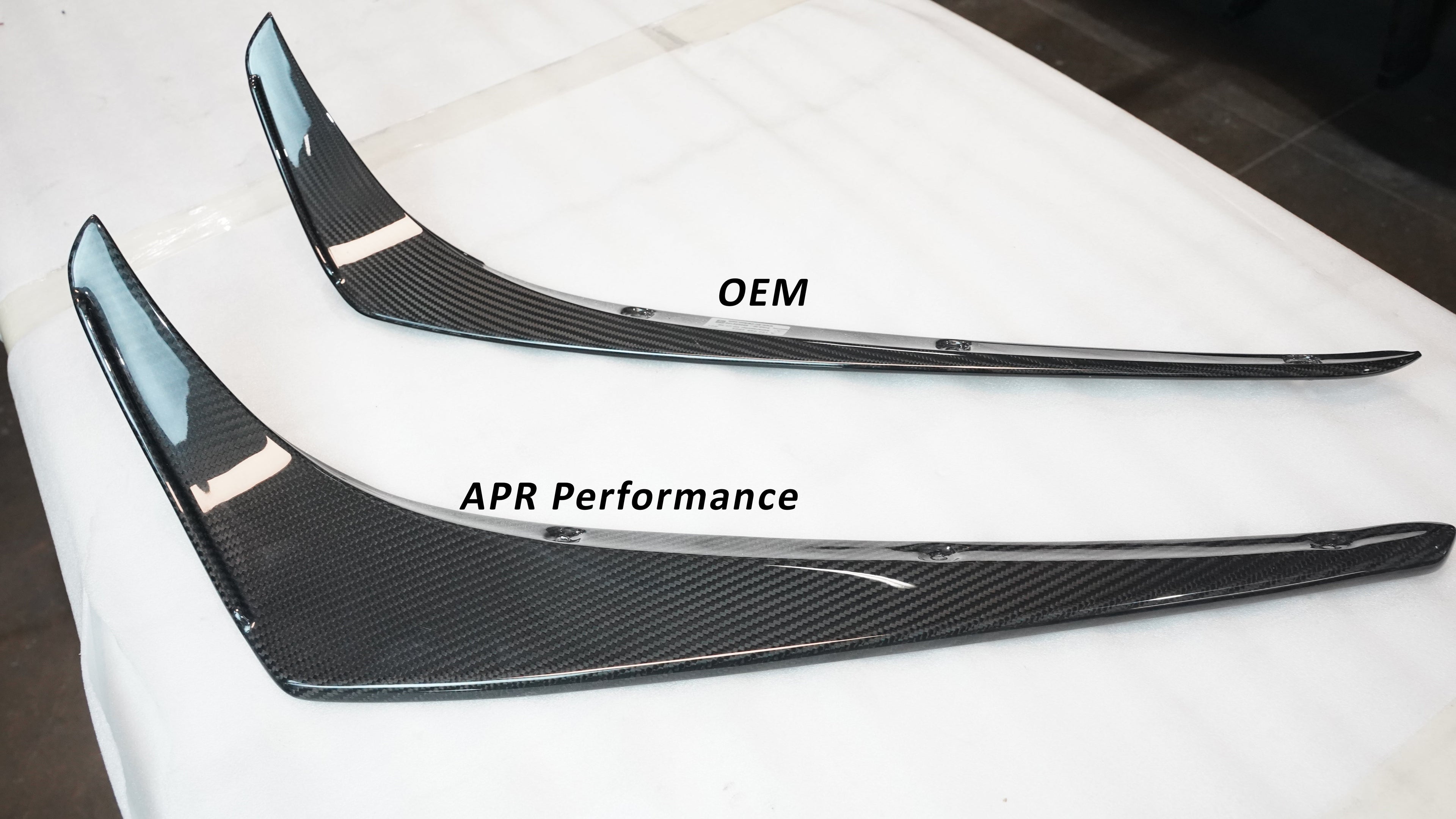 Mercedes-Benz AMG GTR Pro Carbon Fiber Front Bumper Canards 2020