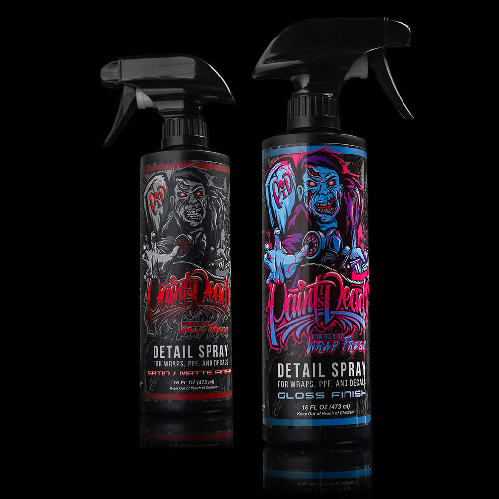 Paint Is Dead Official Detail Spray by Wrap Fresh - Combo Kit - Satin / Matte and Gloss with Towels