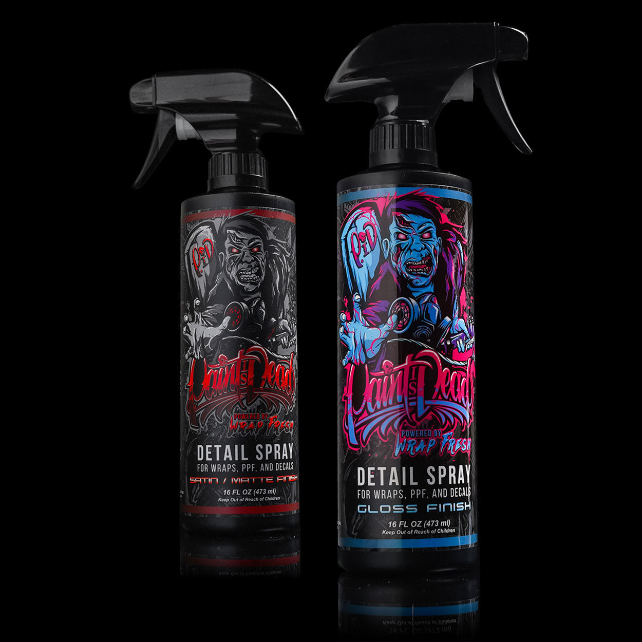 Paint Is Dead Official Detail Spray by Wrap Fresh - Combo Kit - Satin / Matte and Gloss with Towels
