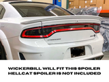 2020-23 Widebody Charger New Hellcat Spoiler: +1 Tall Sharp Design NEW V2 Wickerbill