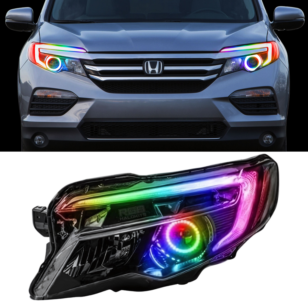 Honda Pilot Flow Series/Color Chasing DRL Boards w/ Halos (2016-2018)