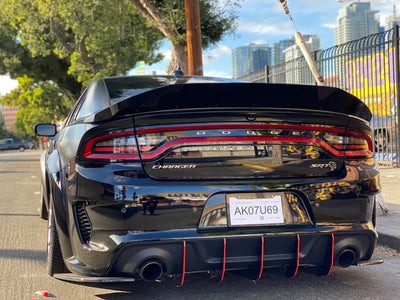 2020 - 2023 Dodge Charger Hellcat Widebody: Duckbill Design Wickerbill