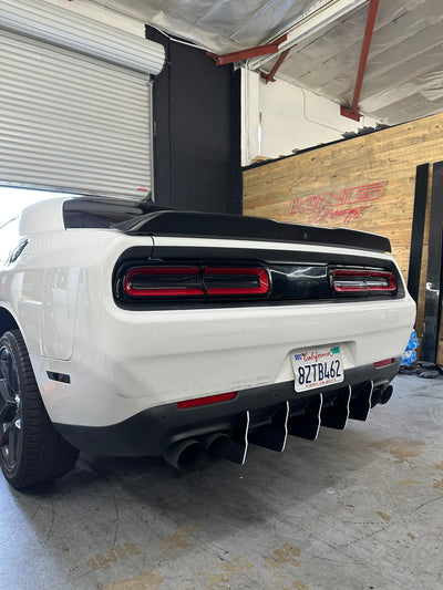 2015 - 2023 Dodge Challenger: V2 Dual Slant-In Diffuser