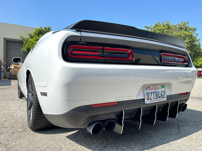 2015 - 2023 Dodge Challenger: V2 Dual Slant-In Diffuser