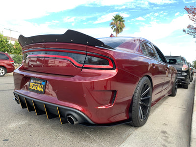 2015 - 2023 Dodge Charger GT, Scatpack, Hellcat: V2 Slant In Diffuser