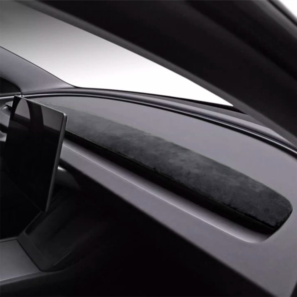 Alcantara Spliced Dash Trim for Tesla Model 3 Highland / Model Y Juniper (2PCS)