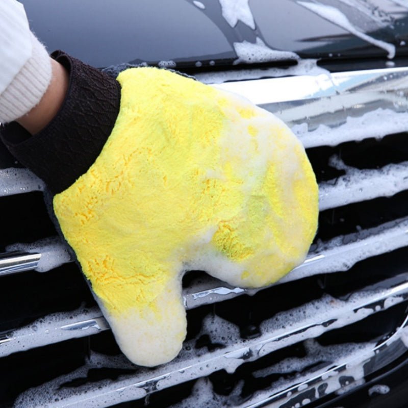 Bear Paw Coral Fleece Cleaning Gloves (2-Pack) | Scratch-Free | Lint-Free | 3 Colors