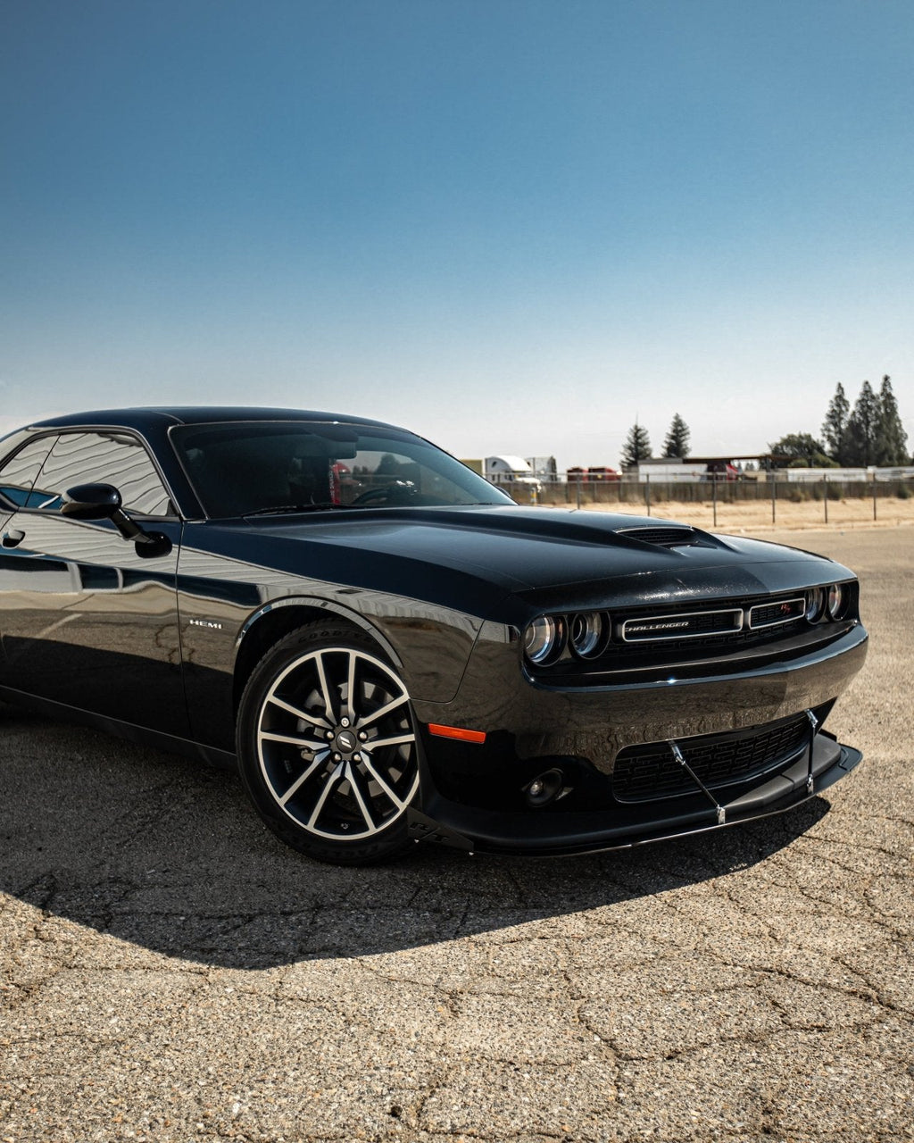 Dodge Challenger (2015-2024) Front Splitter Front Splitter V1 (GT, R/T, Scat Pack)