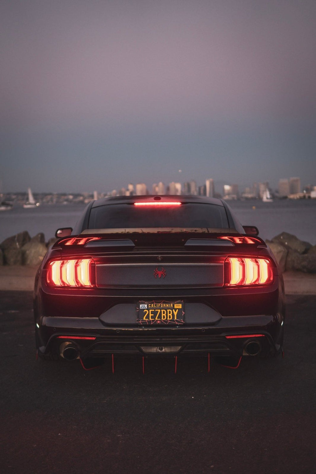 Ford Mustang (2018-2023) Ecoboost ATHENA Rear Diffuser & Spats