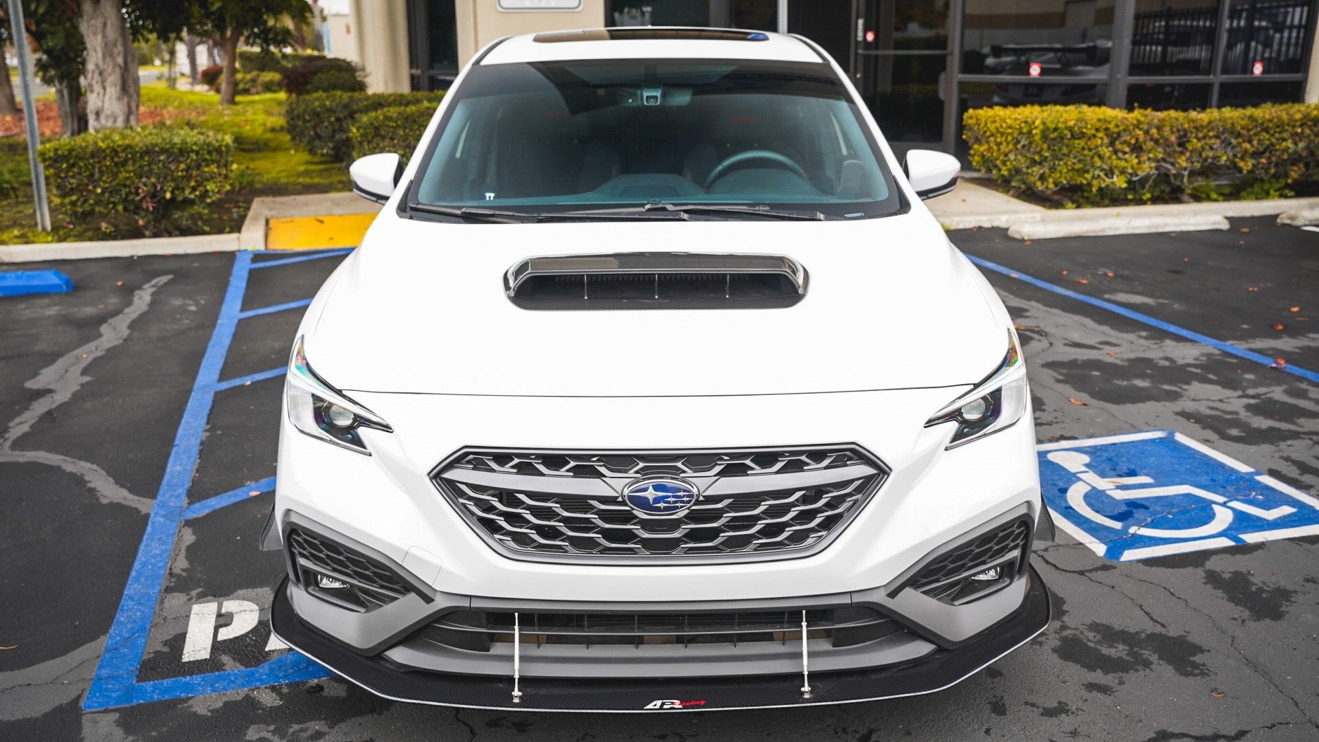 Subaru WRX Carbon Fiber Wind Splitter w/ Rods 2022-Up
