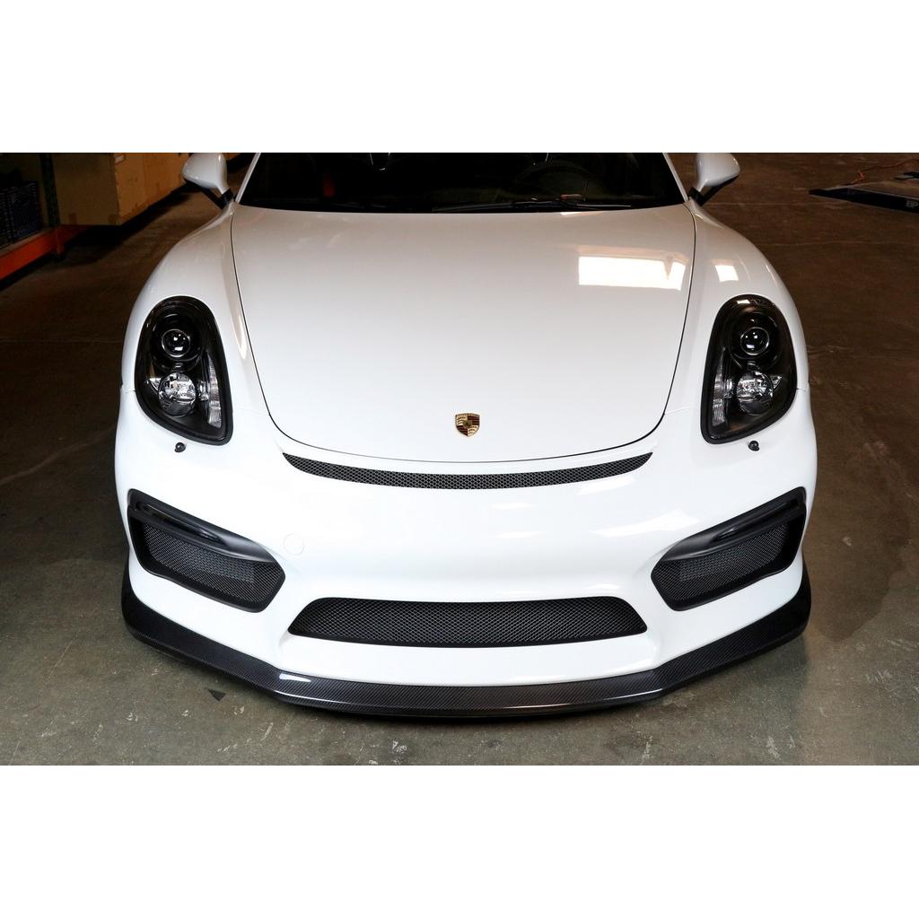 Porsche 981 Cayman GT4 Carbon Fiber Front Air Dam/ Lip 2015-2016