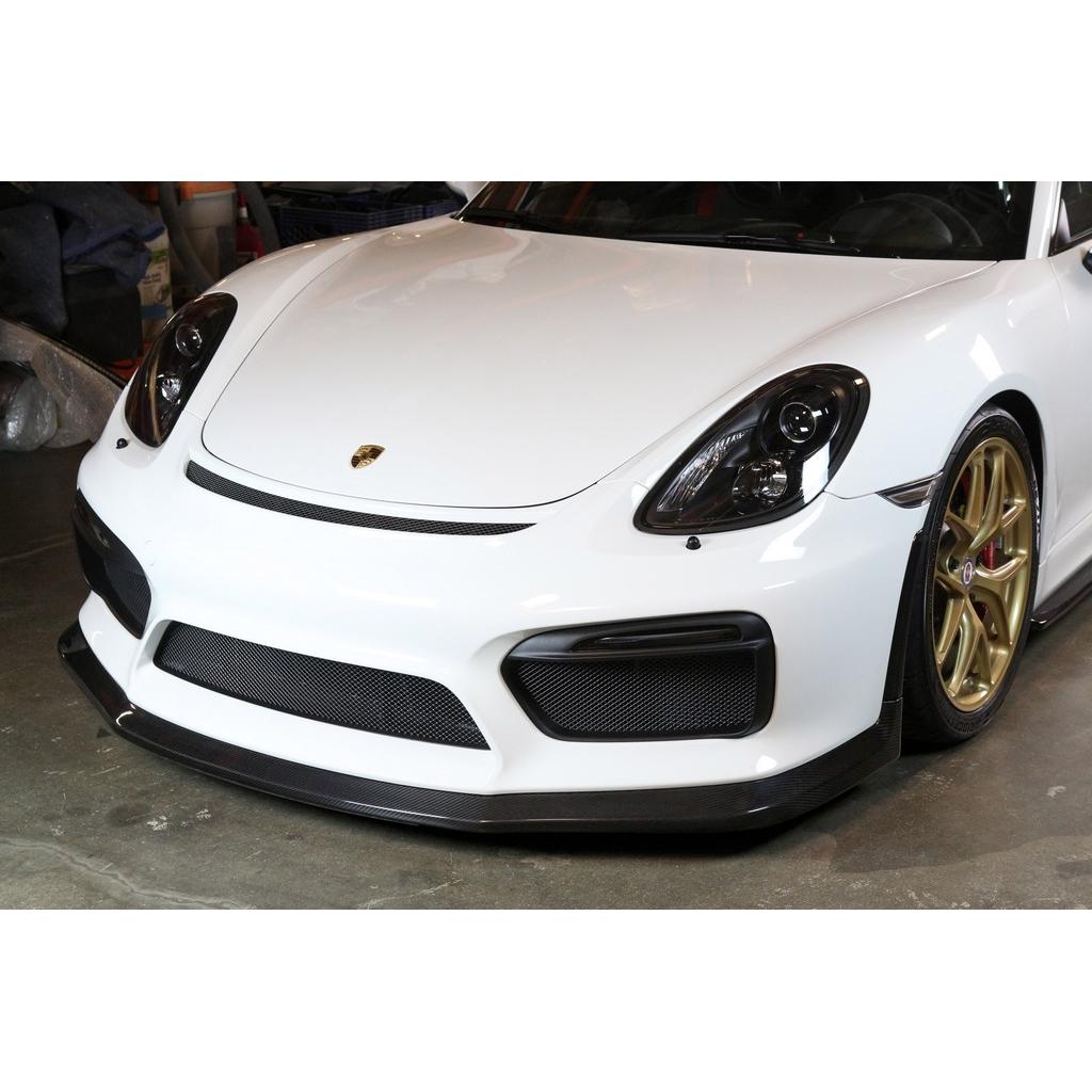 Porsche 981 Cayman GT4 Carbon Fiber Front Air Dam/ Lip 2015-2016
