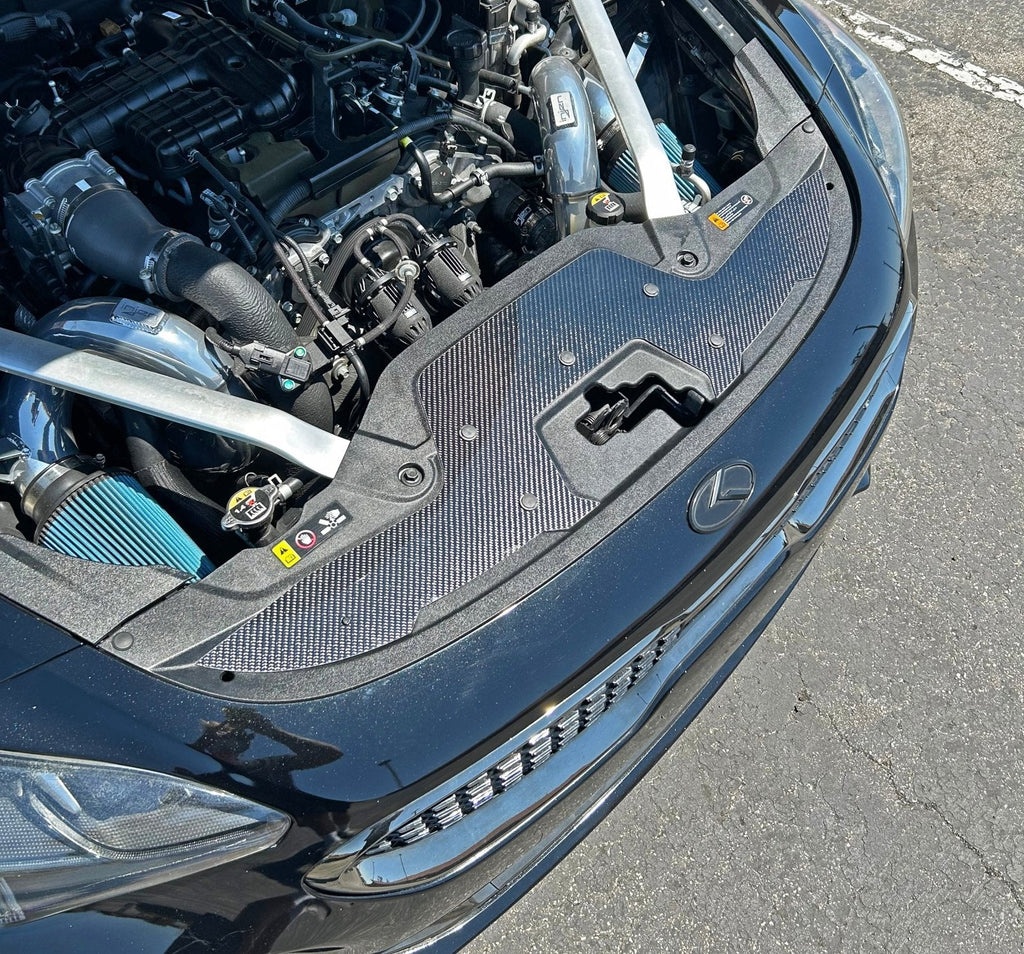 Kia Stinger (2018-2023) Carbon Fiber Radiator Cover Overlay