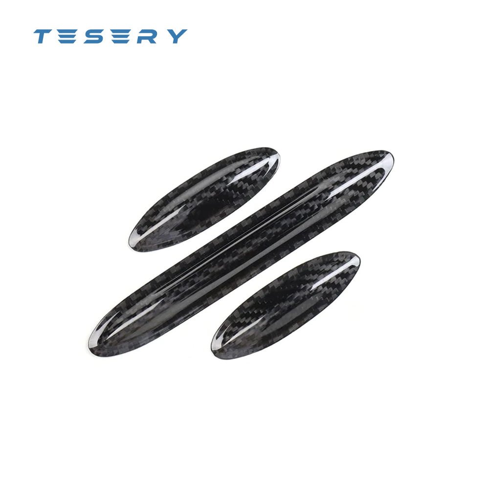 Model 3 / Y Central Control Panel Stickers - Carbon Fiber Interior Mods