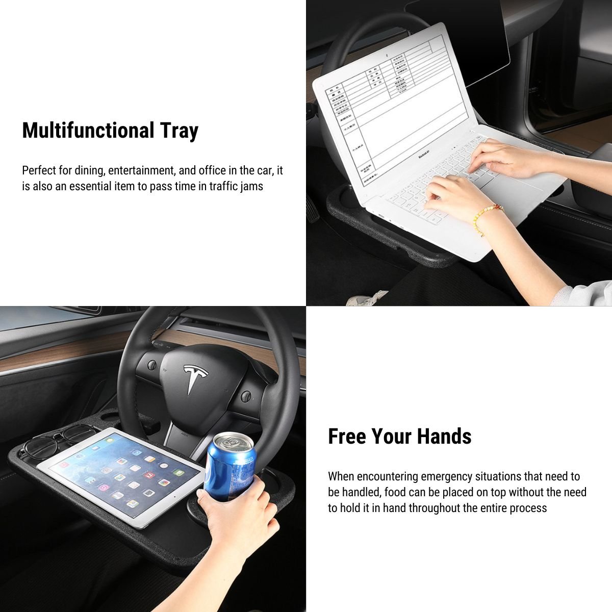 Steering Wheel Desk for Tesla Model 3/Y/S/X