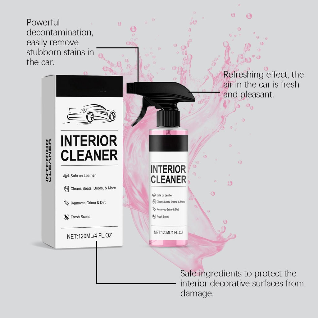 Tesla Interior Cleaner & Stain Remover for Vegan Leather | Safe on Model 3, Y, S, X Seats, Dash & Console