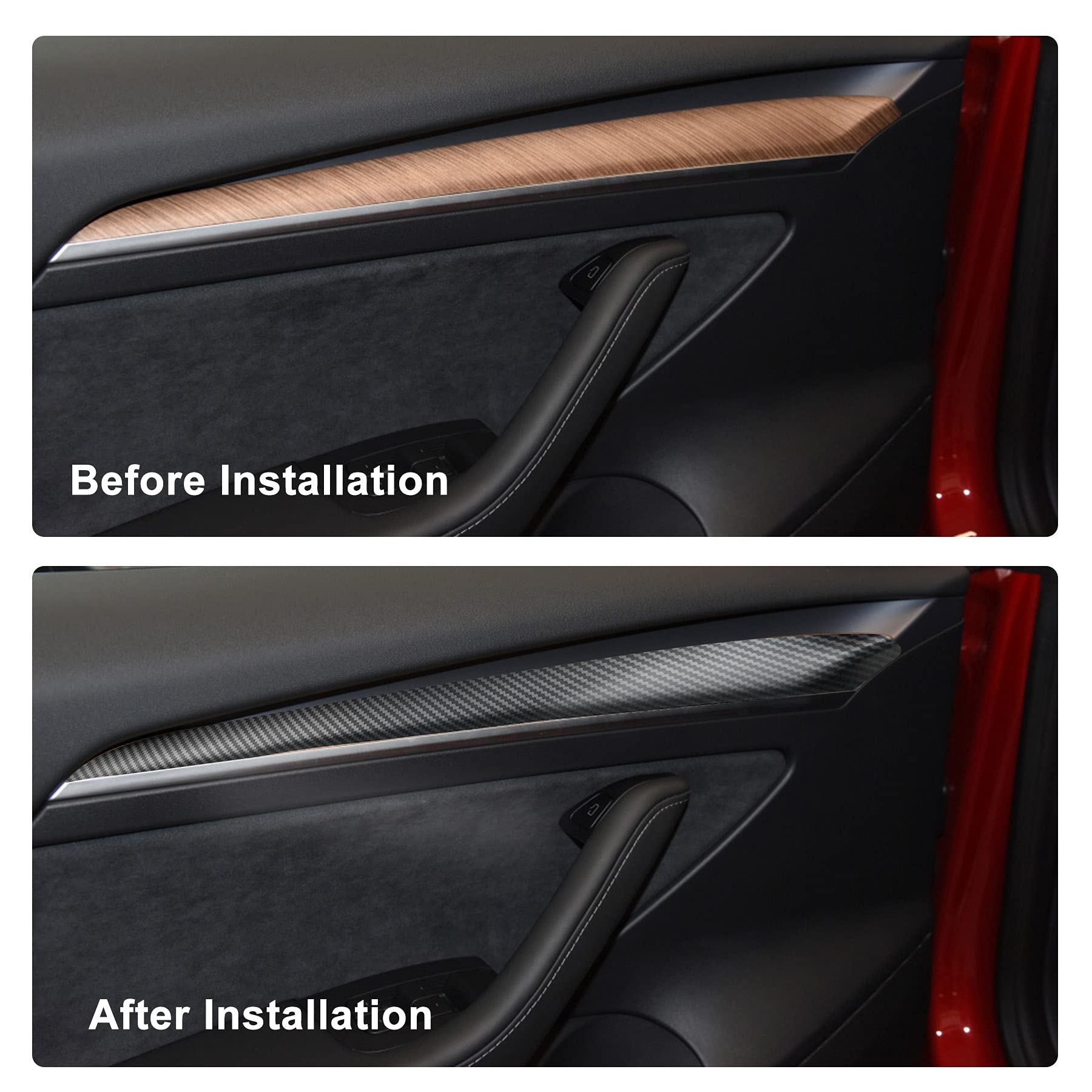 Variety Door Panel Trim for Tesla Model 3 2021-2023.10 & Model Y 2020-2024