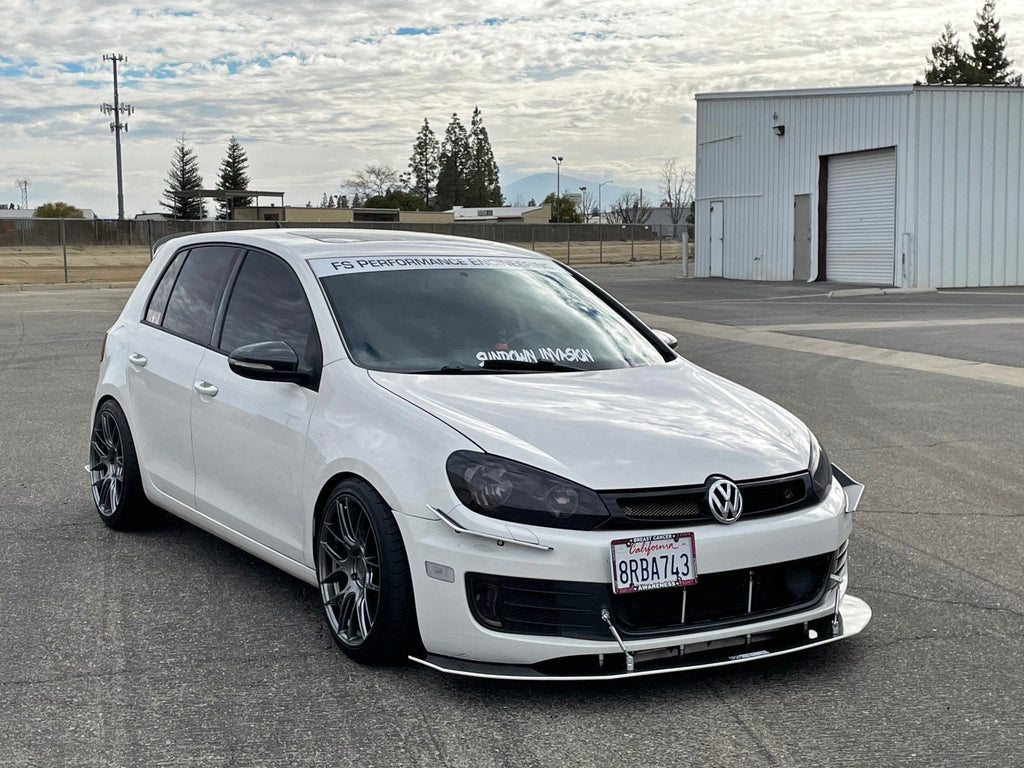 Volkswagen MK6 (2010-2014) Golf GTI Front Splitter V3 (Partial Chassis Mount)