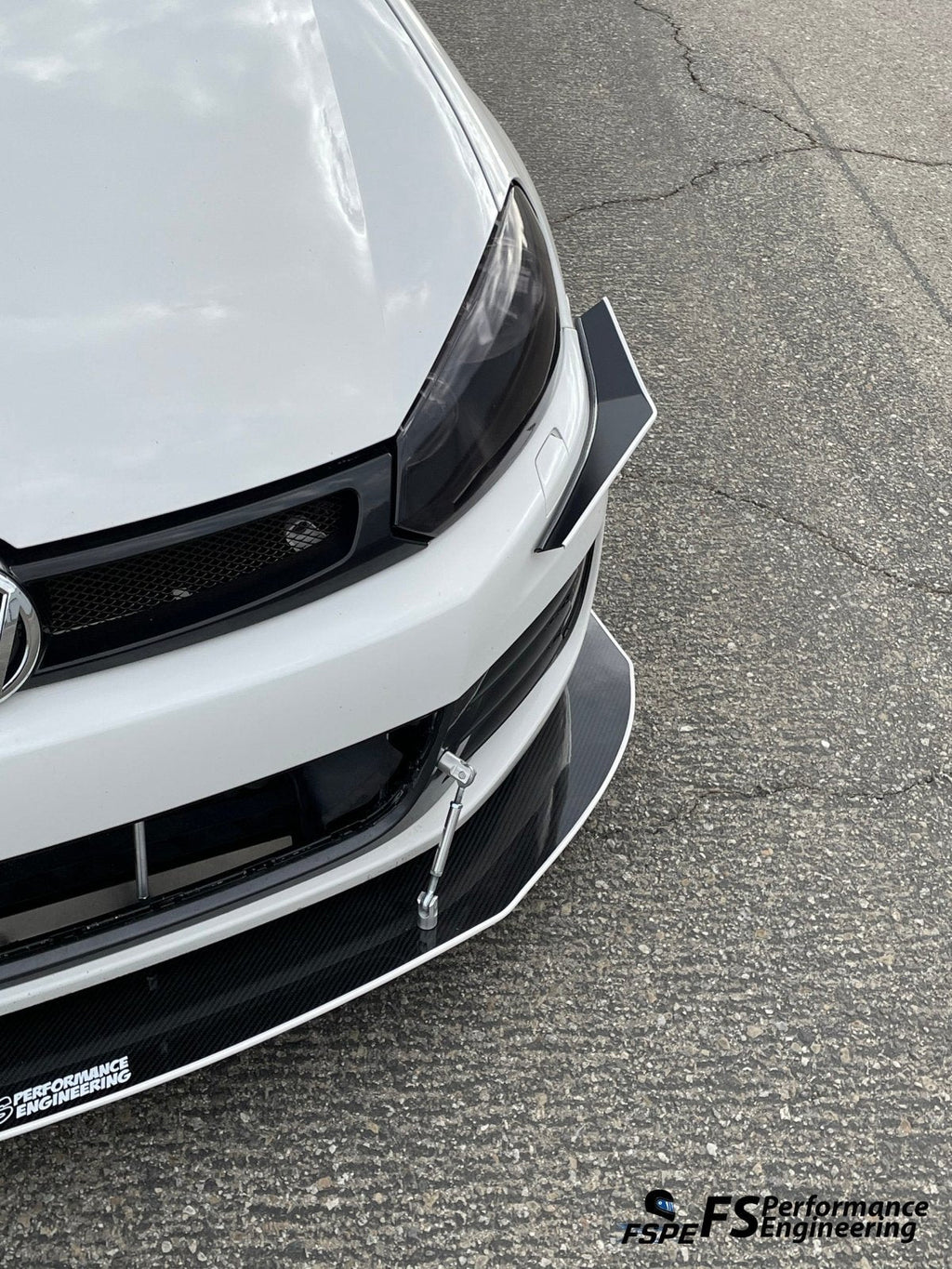 Volkswagen MK6 (2010-2014) Golf GTI Front Splitter V3 (Partial Chassis Mount)
