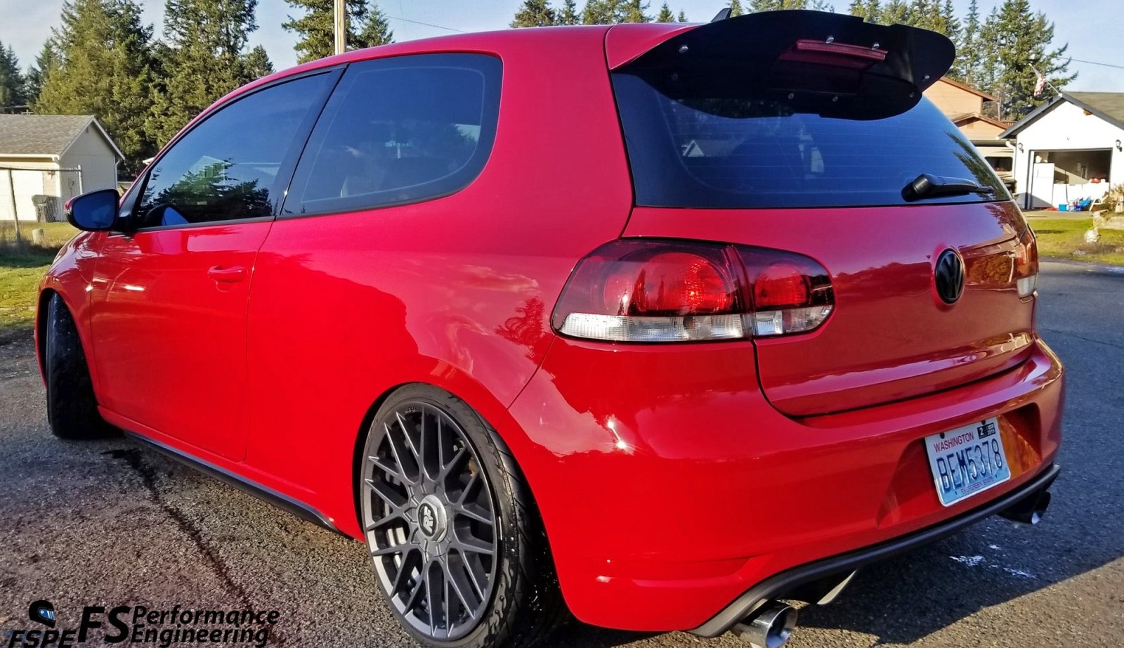 Volkswagen MK6 (2010-2014)  Golf GTI / R Rear Spoiler Extension V1 & V2
