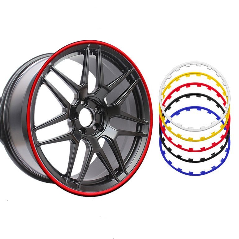 DuPont Nylon Wheel Rim Protectors for Tesla | 4-Piece Set | 5 Colors | Curb Rash Guard | Impact Resistant