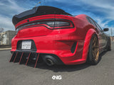 2020 - 2023 Dodge Charger Widebody: V2 Slant-Out Design Diffuser