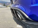 2015 - 2023 Dodge Charger GT, Scatpack, Hellcat: V2 Carbon Fiber Dual Slant-In Diffuser