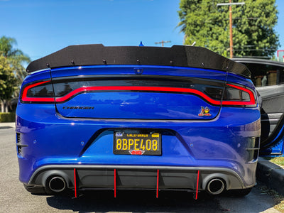 2015 - 2023 REG BODY "SRT" Wing and Scatpack Widebody: Duckbill Carbon Fiber Wickerbill