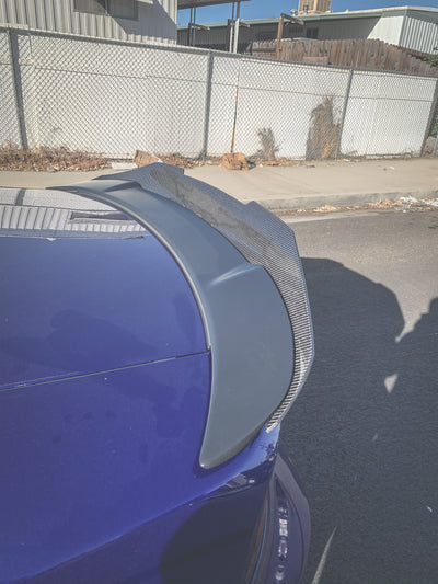 2015 - 2023 REG BODY "SRT" Wing and Scatpack Widebody: Duckbill Carbon Fiber Wickerbill
