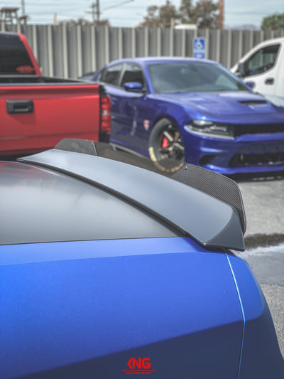 2008 - 2023 Dodge Challenger: Carbon Fiber Nascar Design Wickerbill