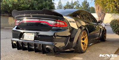 2020 - 2023 Dodge Charger Widebody: V2 Dual Slant-In Diffuser
