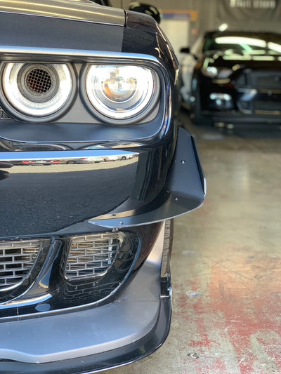 2015 - 2023 Dodge Challenger: V2 Front Bumper Canards