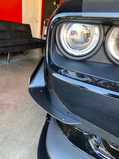 2015 - 2023 Dodge Challenger: V2 Front Bumper Canards