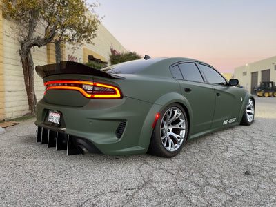 2020 - 2023 Dodge Charger Widebody: V2 Straight Design Diffuser