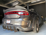 2020 - 2023 Dodge Charger Widebody: V2 Carbon Fiber Dual Slant-In Diffuser