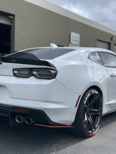 2016+ Chevrolet Camaro RS-SS Quad Tip Valence: Flat Ends Diffuser