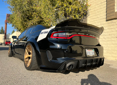 2020 - 2023 Dodge Charger Widebody: V2 Honey Comb Design Diffuser