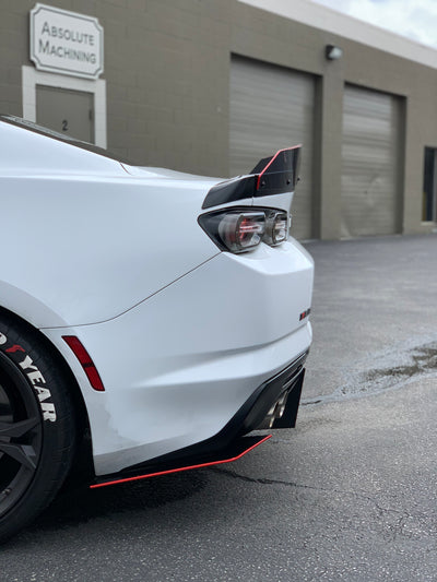 2016+ Chevrolet Camaro RS-SS Quad Tip Valence: Flat Ends Diffuser
