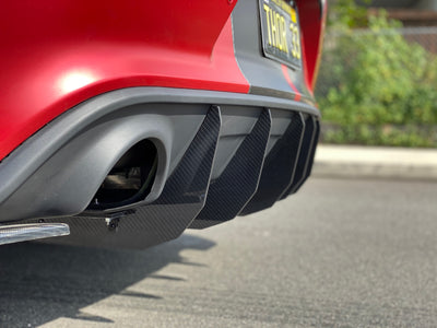 2015 - 2023 Dodge Charger GT, Scatpack, Hellcat: V2 Carbon Fiber Honey Comb Diffuser