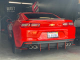 2019+ Chevrolet Camaro Dual Exhaust: New Design V2 3 Piece Diffuser